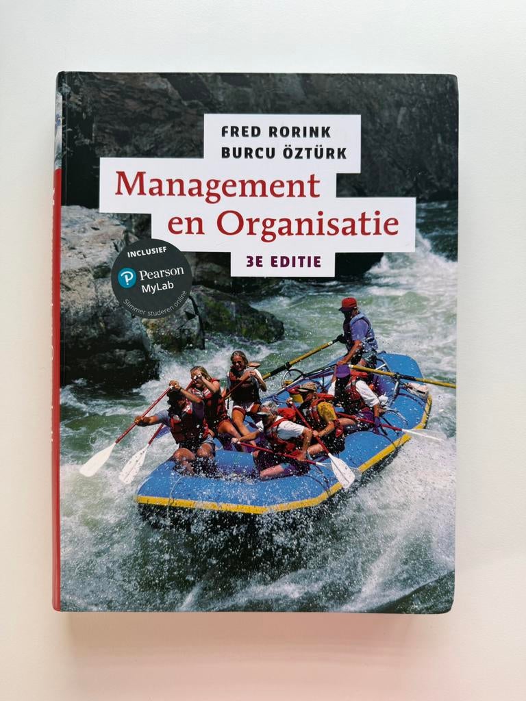 Management en Organisatie, 3e editie met MyLab NL toegangsco, Boeken, Ophalen of Verzenden, Nederlands, Fred Rorink; Burcu Öztürk