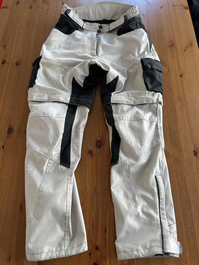 Zomerbroek dames motor moto Modeka afritsbroek 42 grijs, Motoren, Ophalen, Broek | textiel, Modeka, Dames