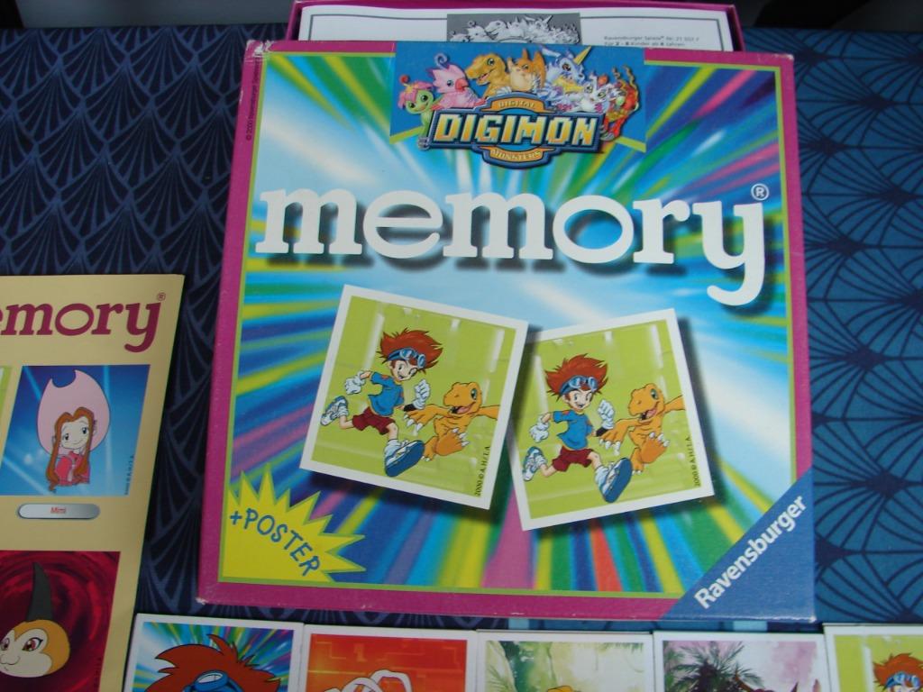 Jeu de société : MEMORY DIGIMON + Poster, 1 ou 2 joueurs, Enlèvement ou Envoi, Utilisé, Ravensburger