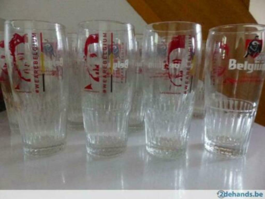 de rode duivels glazen NIEUW!!!!, Ophalen of Verzenden, Nieuw, Jupiler