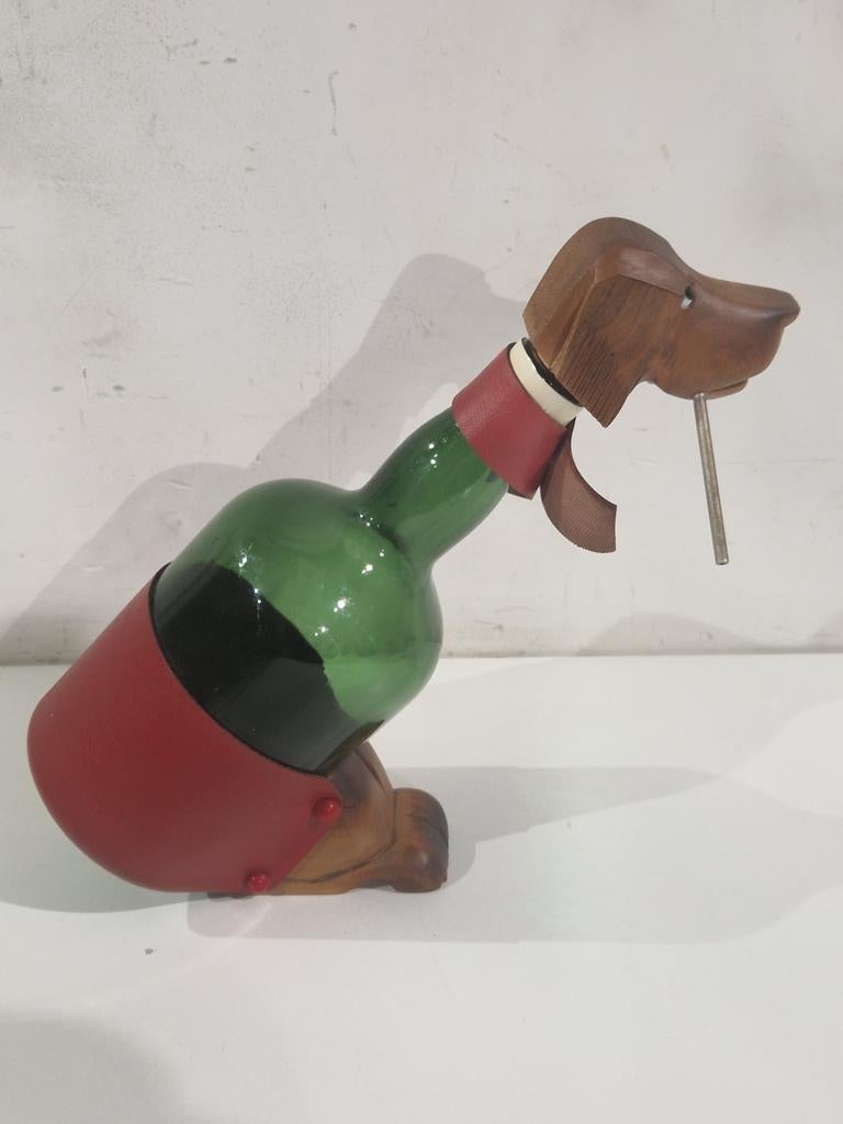 Jachthond whisky fles houder , hond jacht decanter , karaf, Ophalen of Verzenden, Gebruikt, Frankrijk, Overige typen