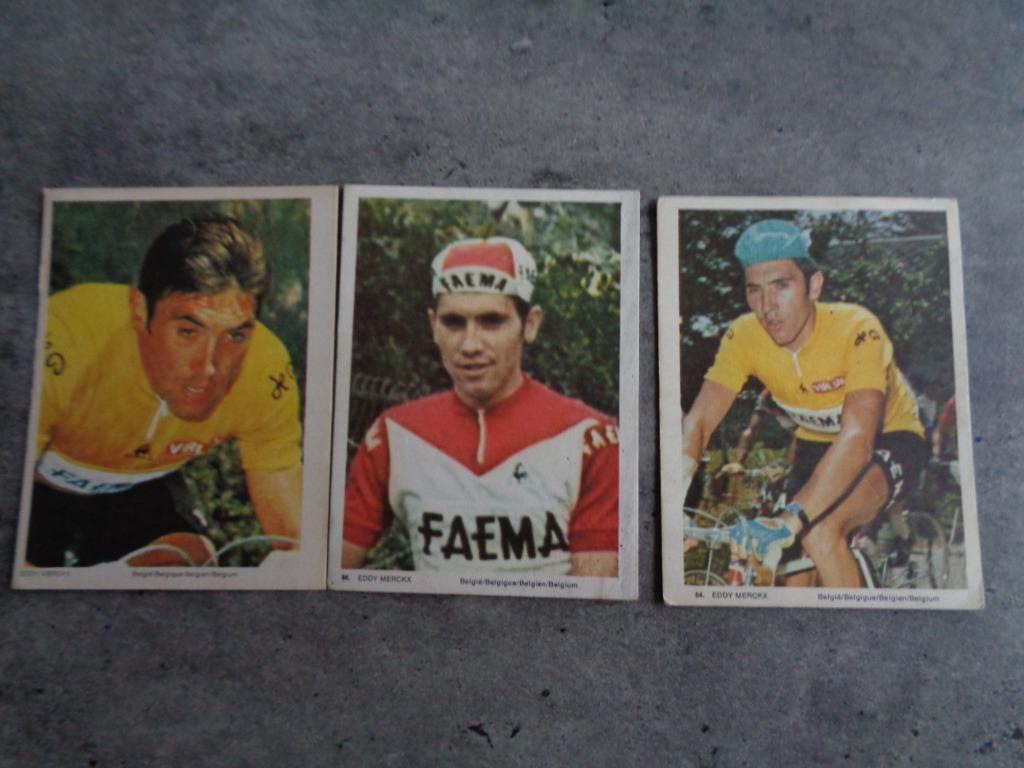 MONTY   Leiden   cartes  EDDY MERCKX 3x   baie rare, Enlèvement ou Envoi