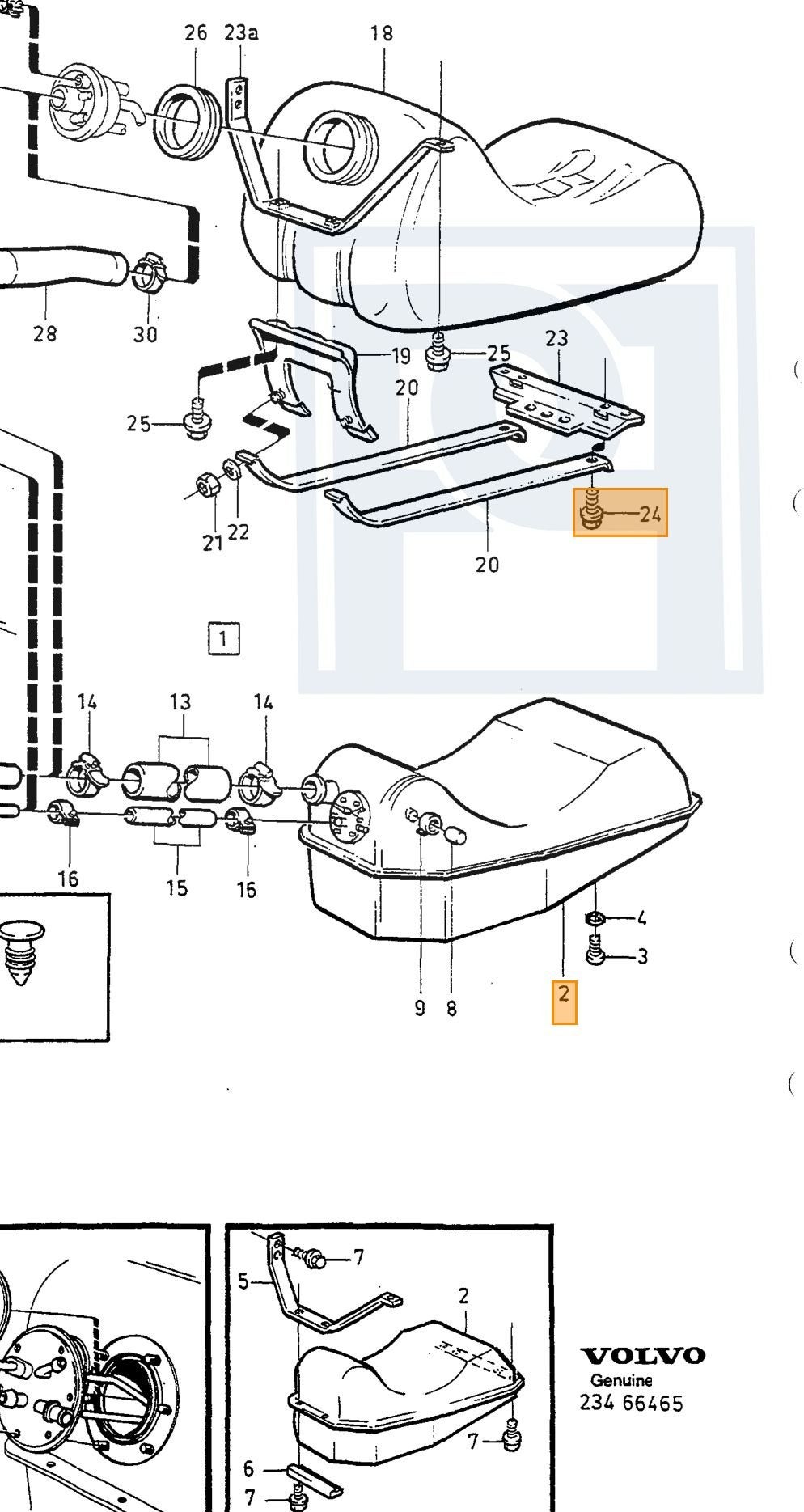 Volvo brandstof Tank Volvo onderdeelnr 1325868, Enlèvement ou Envoi, Neuf