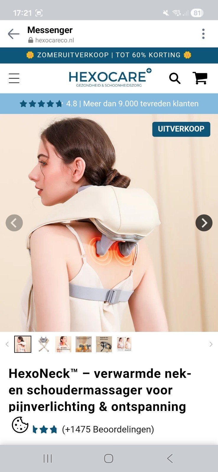Schouder massage kussen, Ophalen, Nieuw, Apparaat