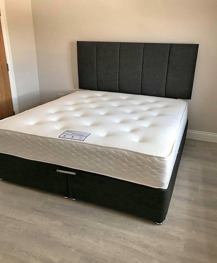 Eenpersoons divanbed 90x200 cm, complete set met matras en h, Enlèvement ou Envoi, Neuf
