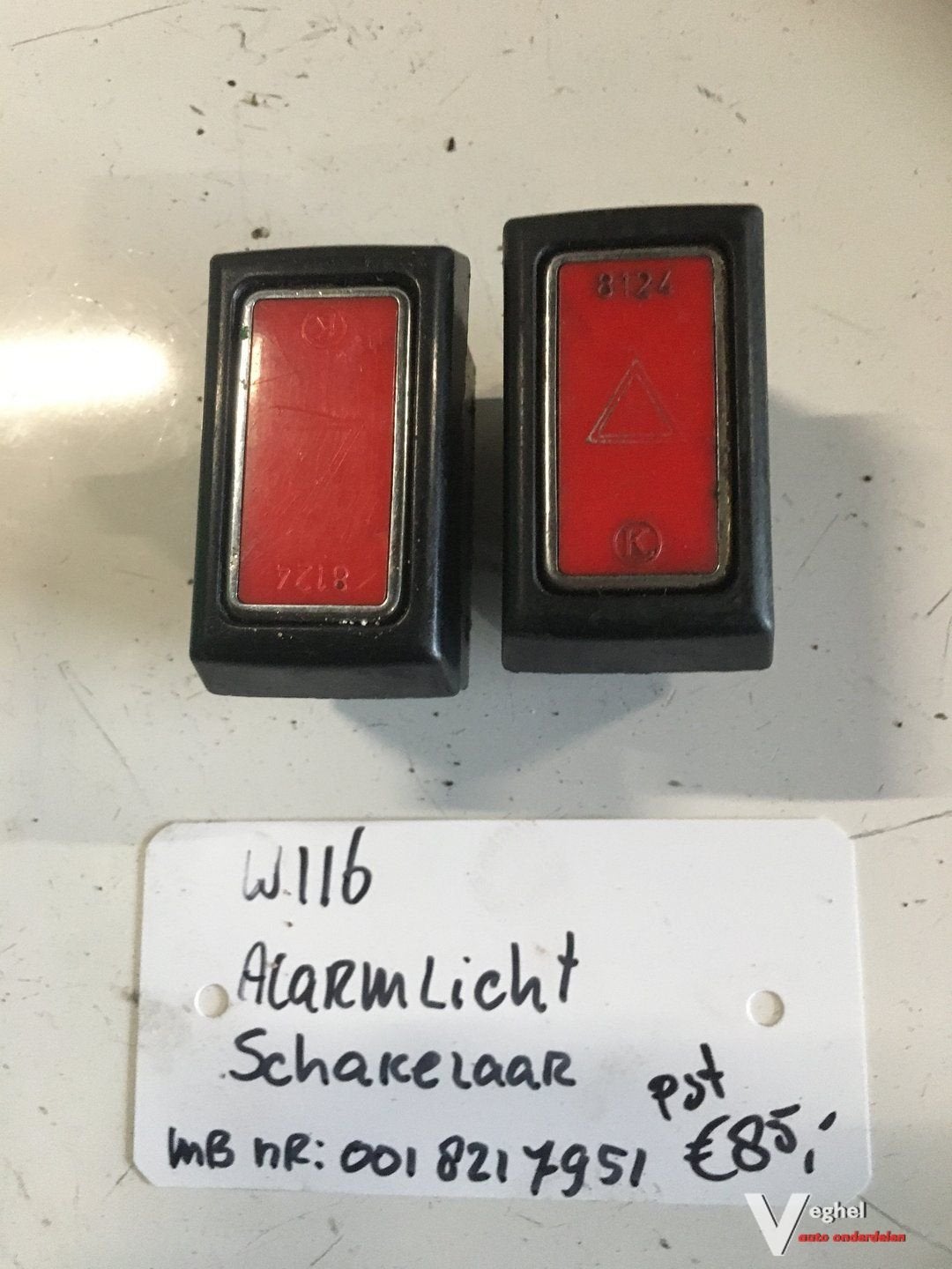 Mercedes W123 Alarmlichtschakelaar, -, Utilisé, -, -