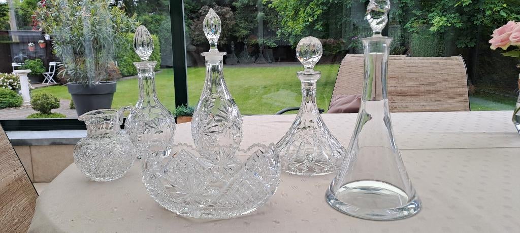 Karaffen, Enlèvement, Comme neuf, Verre, Moins de 50 cm