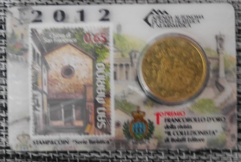 Coincard San Marino 2012, Postzegels en Munten, Ophalen of Verzenden, 50 cent