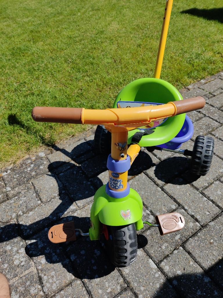 Kleuter duwfietsje, Fietsen en Brommers, Ophalen, Gebruikt, Duwstang