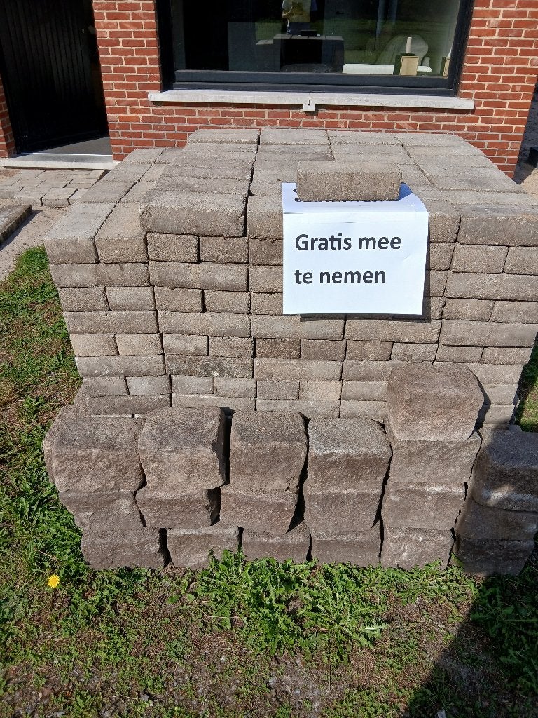 Gratis klinkers, Tuin en Terras, Ophalen, Klinkers