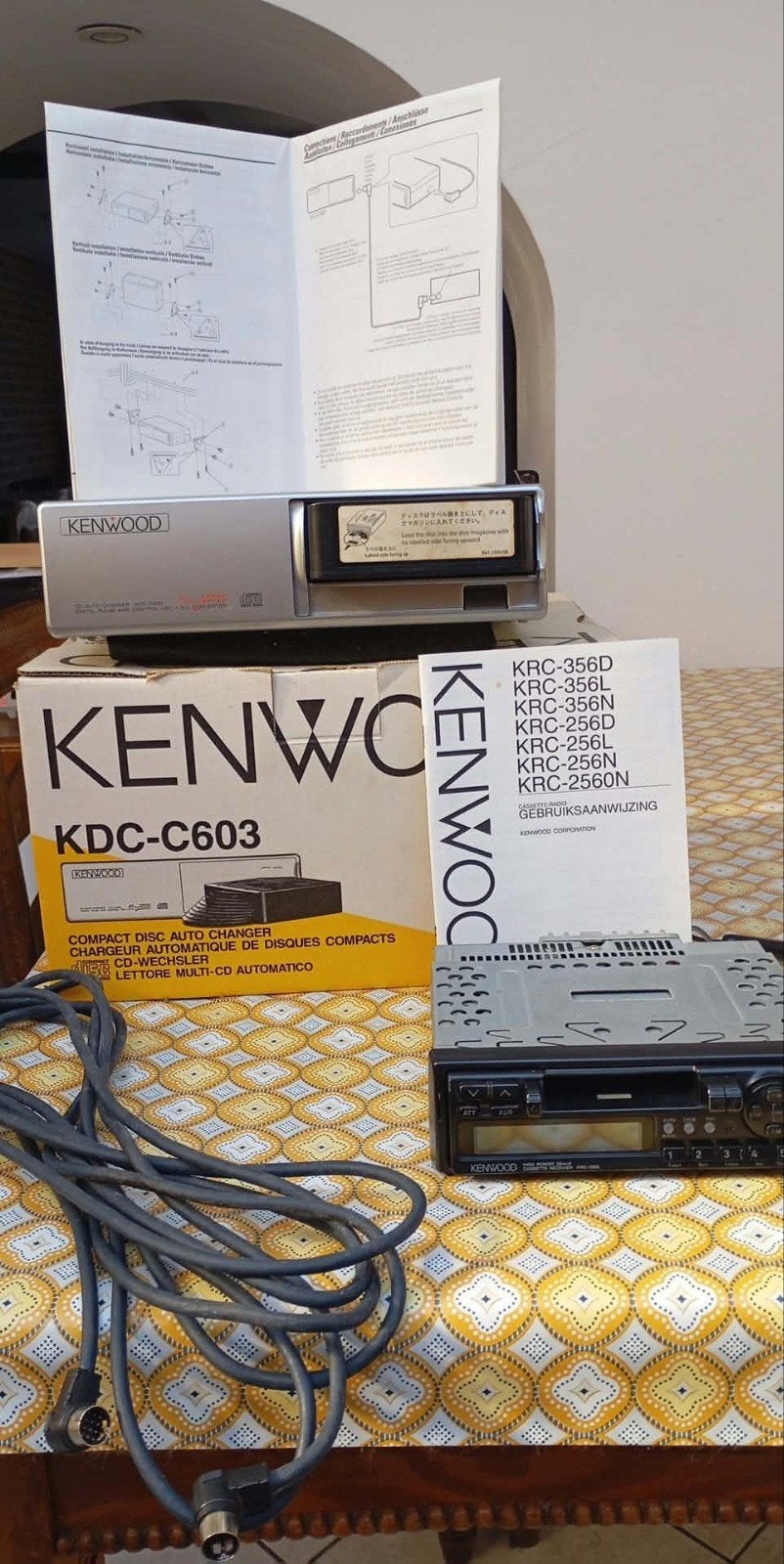 Ensemble autoradio Kenwood + changeur CD 10 disques, Enlèvement, Kenwood