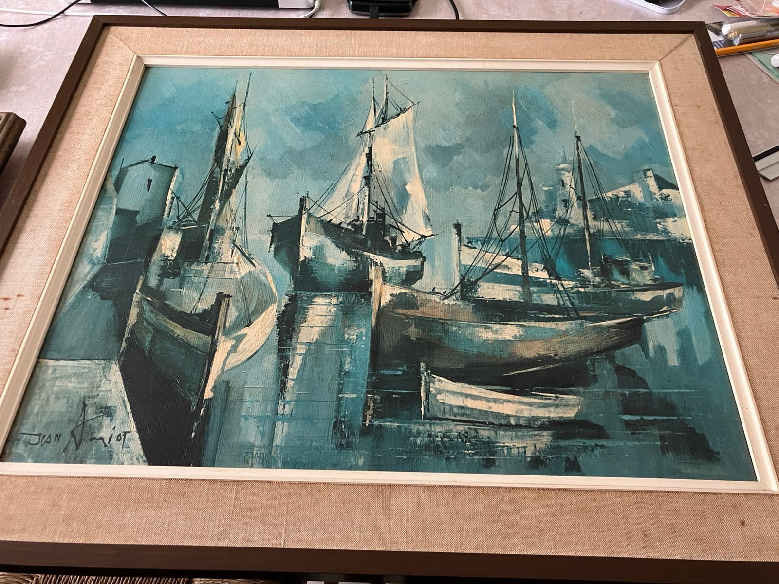 Vinted schilderij, Ophalen