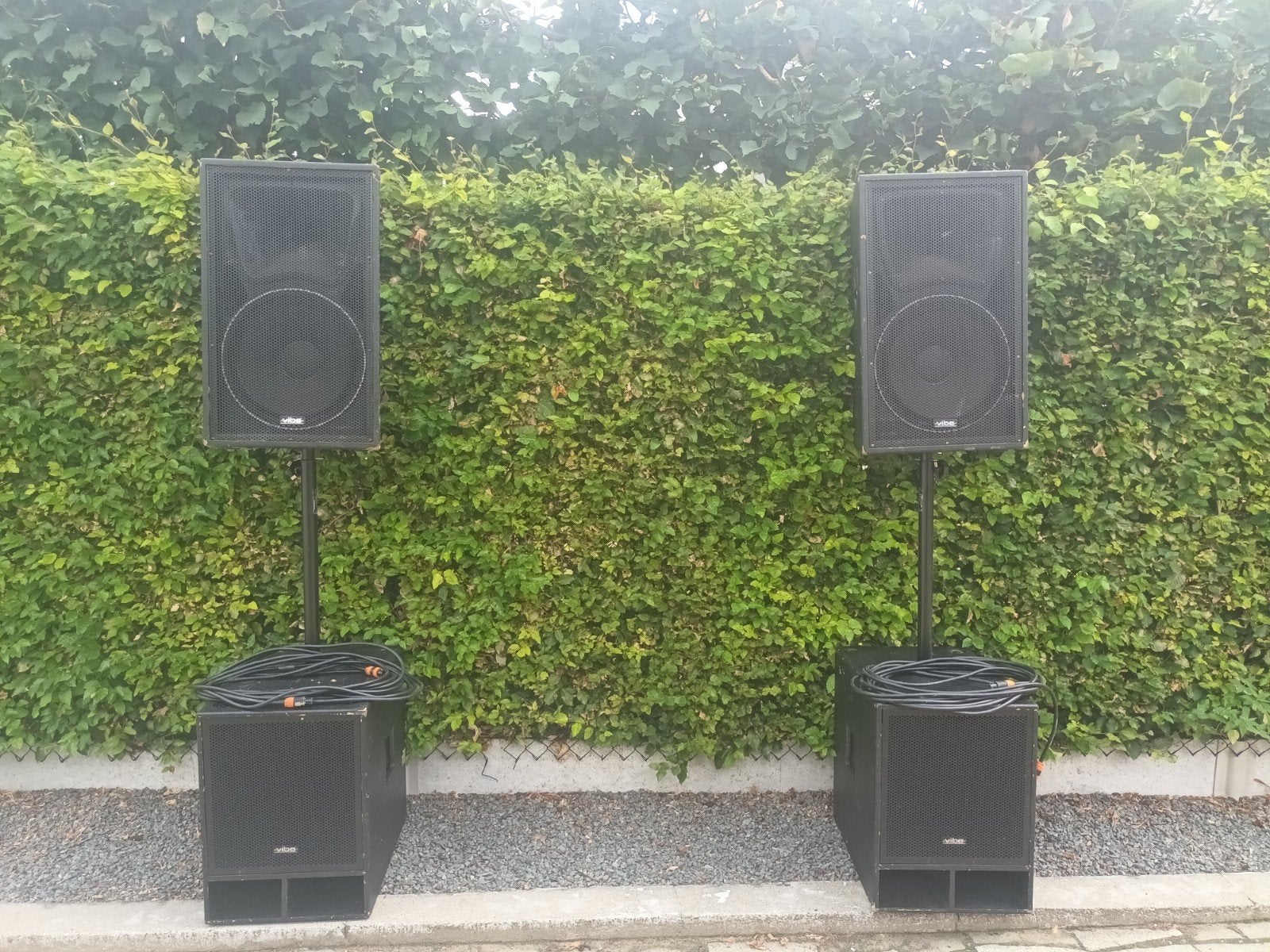 jb sytems vibe 15 met baskasten en kabels, Enlèvement