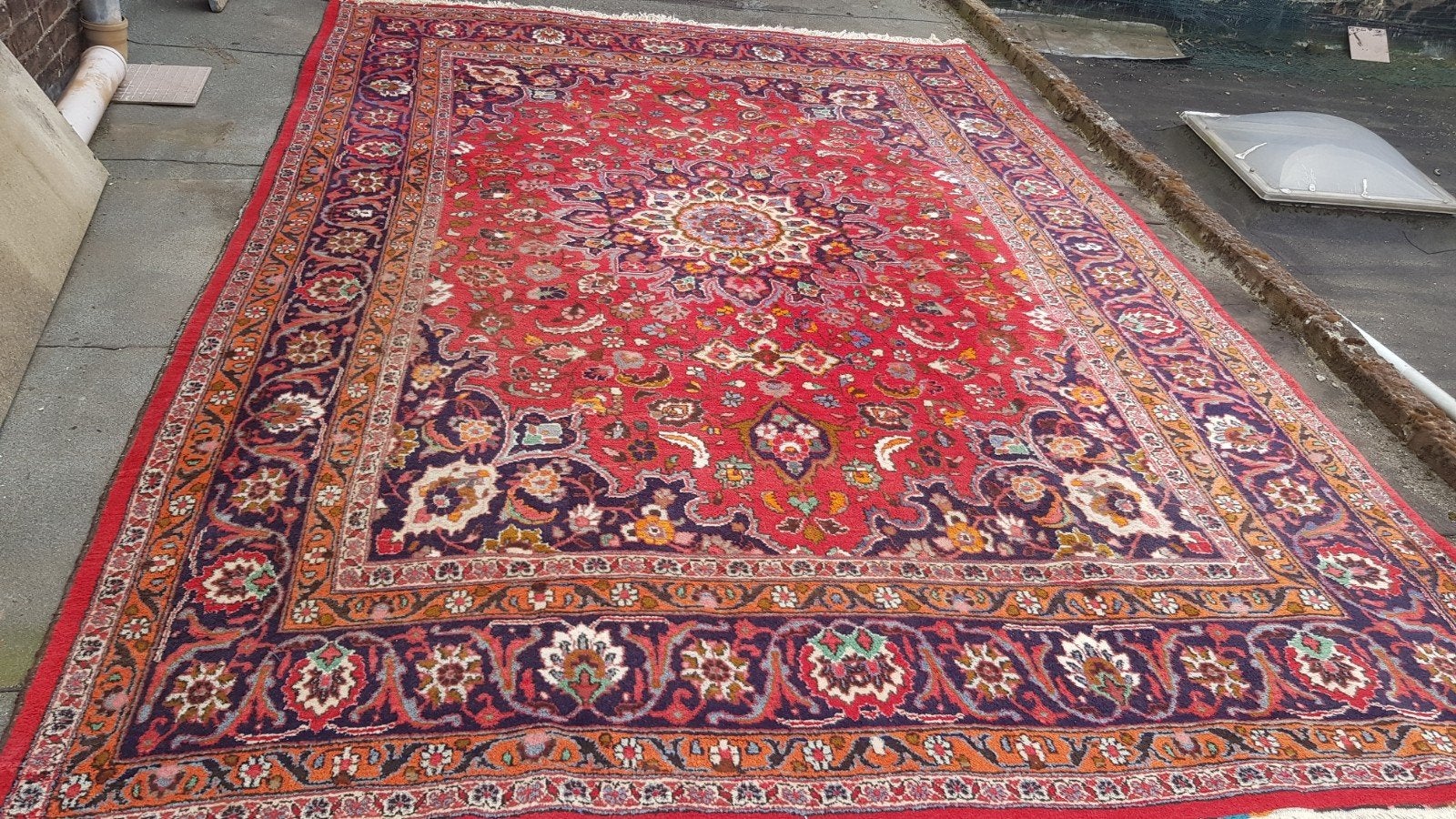 Tapis persan iran laine 100% fait à la main, Enlèvement