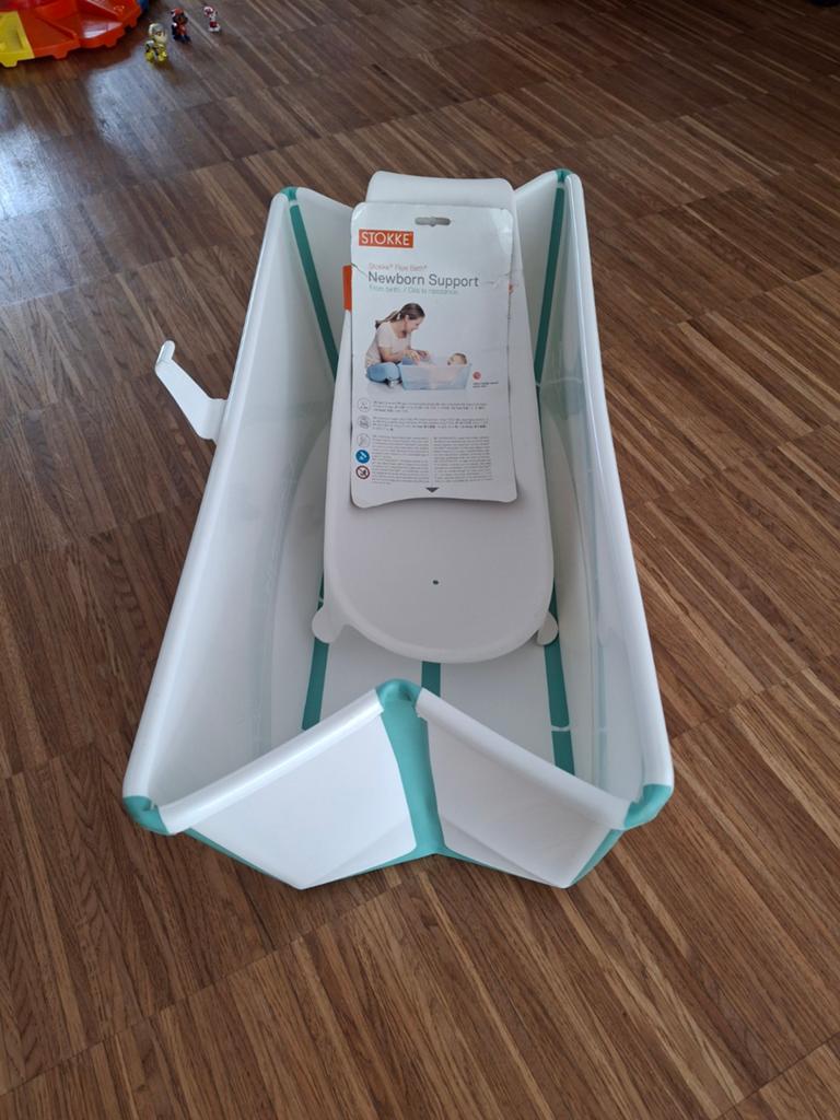Stokke Flexi Bath + Newborn Support, Kinderen en Baby's, Ophalen of Verzenden, Zo goed als nieuw, Badje