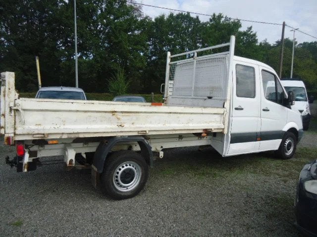 Mercedes-Benz Sprinter Dubbel cab 7 plaatsen open laadbak 3m, Auto's, Euro 5, Gebruikt, Elektrische ramen, 2000 kg