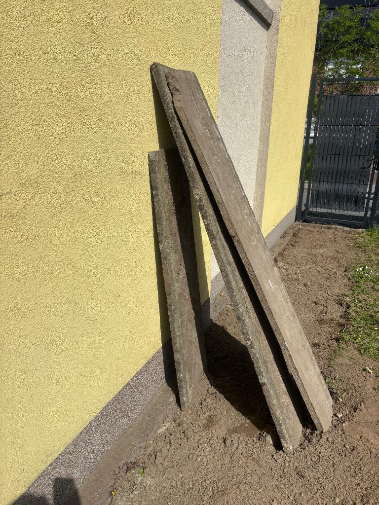 Gratis boordstenen, Ophalen, Gebruikt, Beton, Border