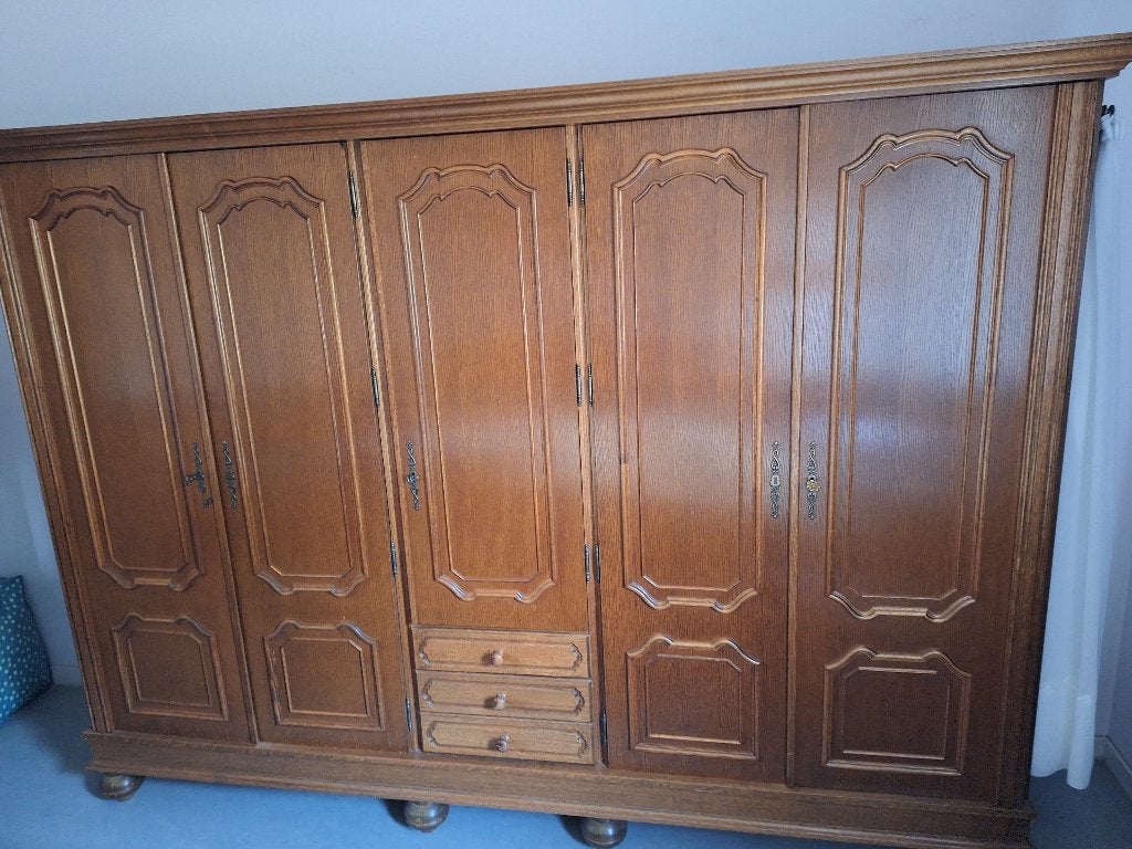 1 kledingkast GRATIS, Huis en Inrichting, Ophalen, Gebruikt, 200 cm of meer, Eikenhout