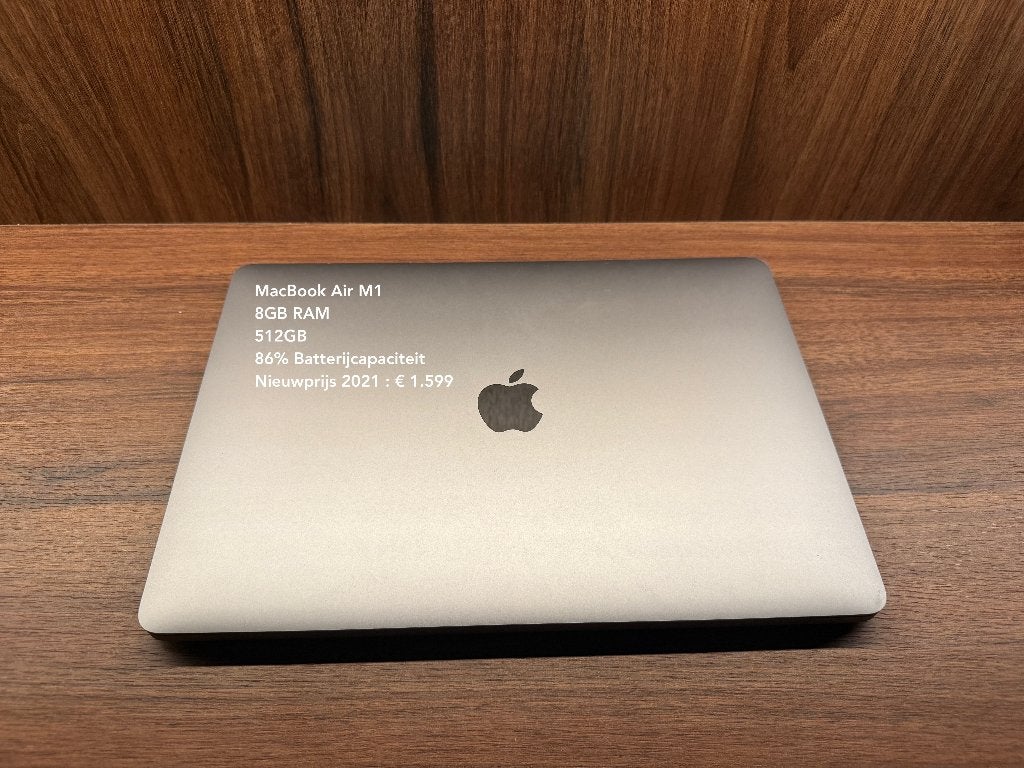 MacBook Air M1 - 8GB/512GB, Computers en Software, Ophalen, 8 GB, 13 inch, 512 GB
