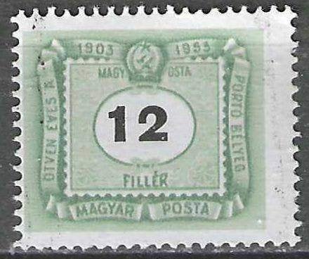 Hongrie 1953 - Yvert 201TX - Timbre fiscal - 12 fi (ST), Envoi, Affranchi