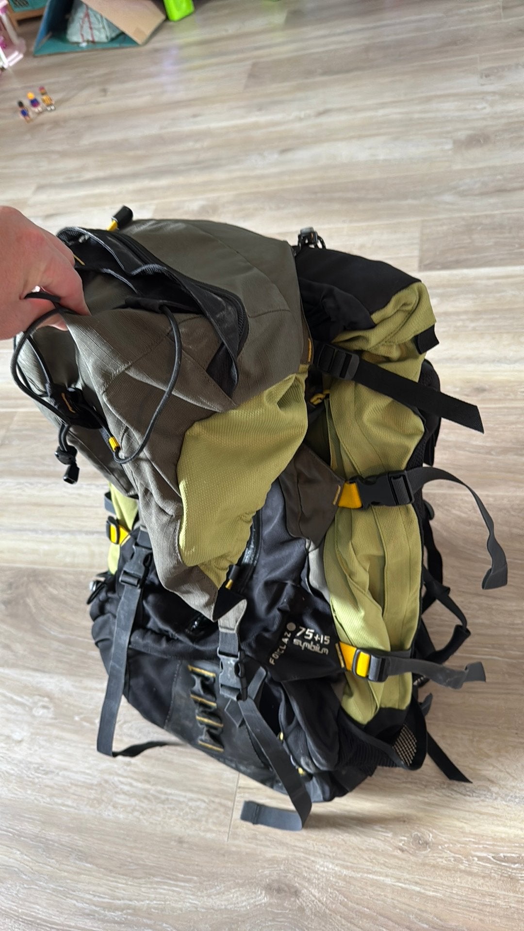 Trekkersrugzak quechua 75+15, Bijoux, Sacs & Beauté, Enlèvement, Comme neuf