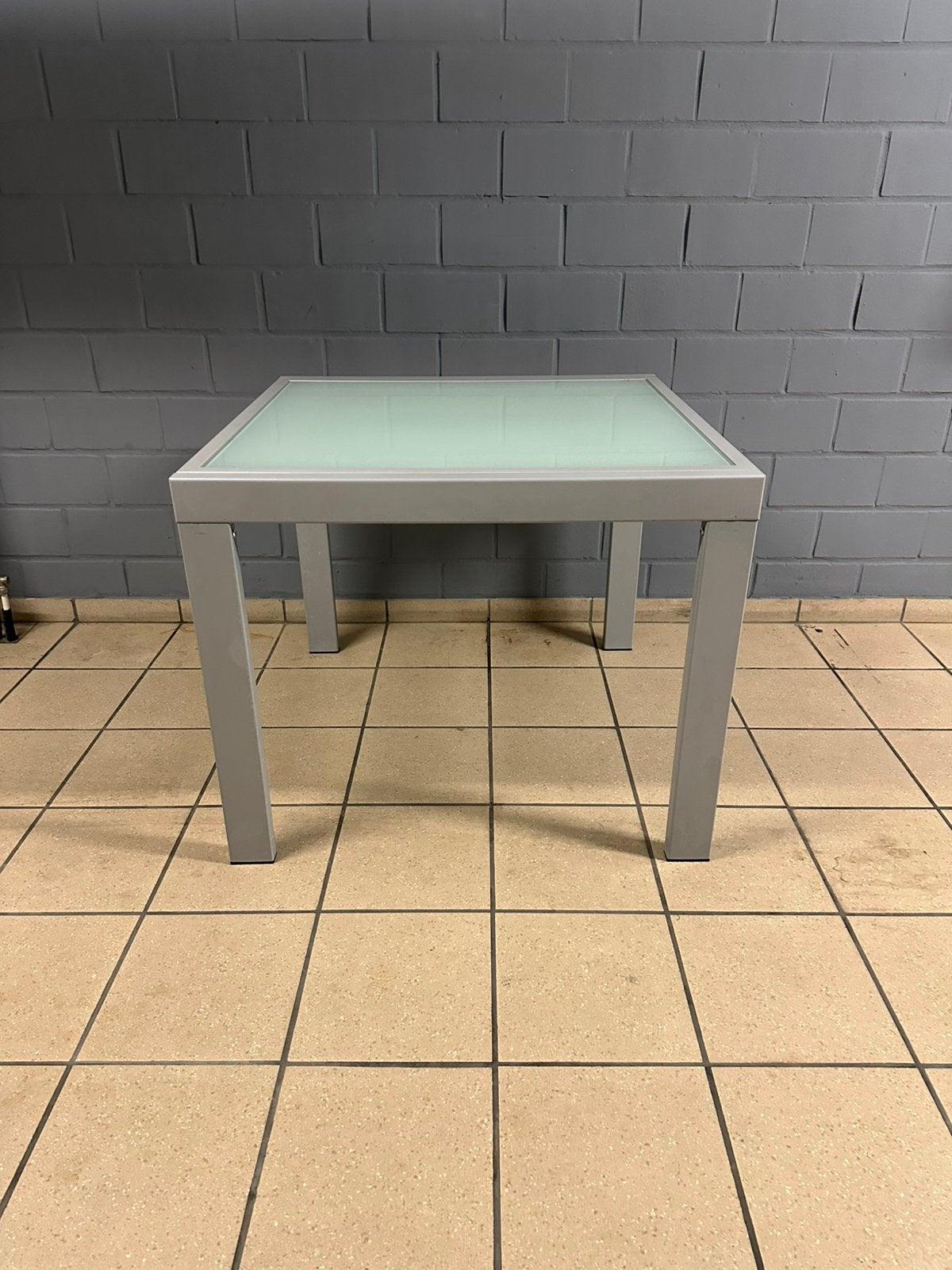 Keuken tafel 90*90 (uitschuifbaar tot 90*180cm), Ophalen, Gebruikt, 50 tot 100 cm, Glas