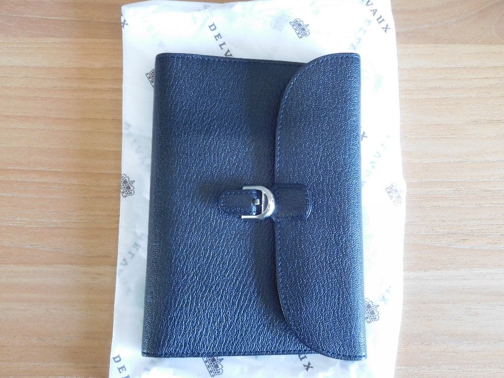 Nieuwe agenda-cover Delvaux Brillant zwart, Enlèvement, Neuf