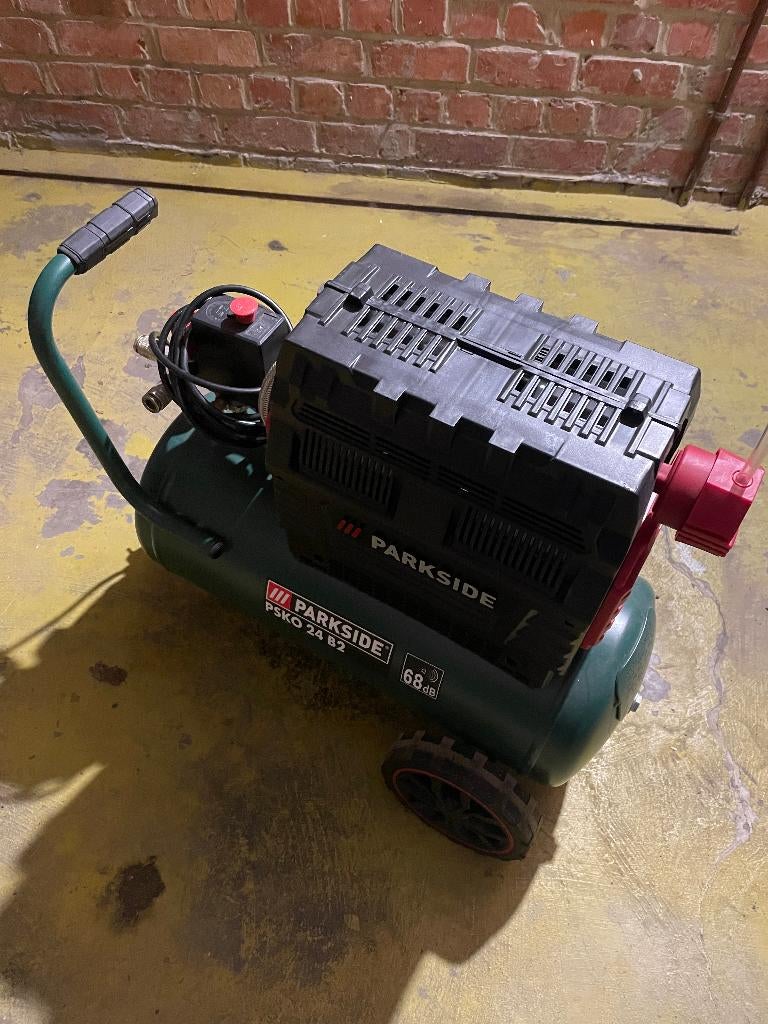 PARKSIDE Compresseur silencieux »PSKO 24 B2«, 24 l, Bricolage & Construction, Compresseurs, Moins de 25 litres, Comme neuf, Enlèvement