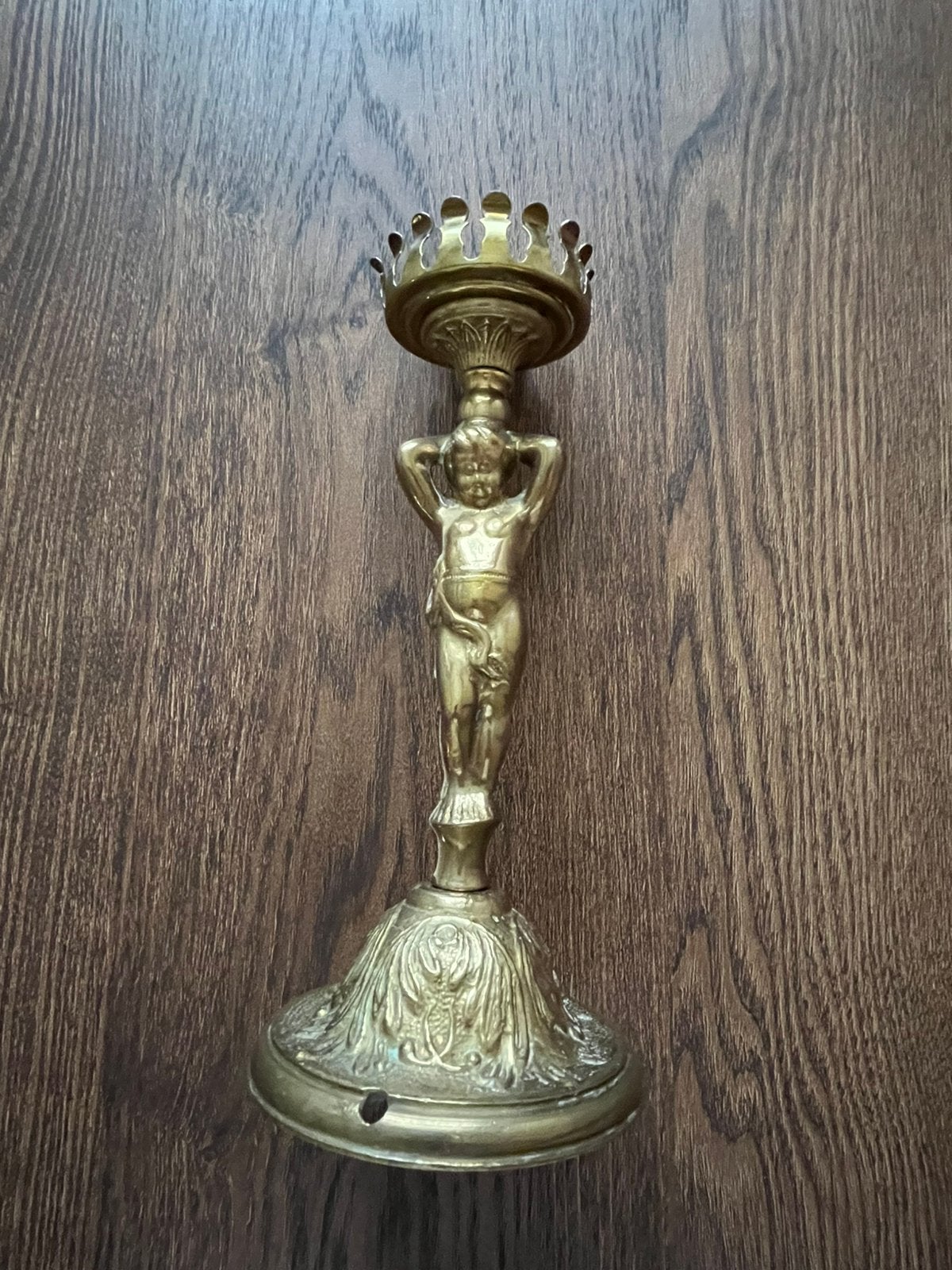 Vintage kandelaar, Antiek en Kunst, Ophalen, Koper of Brons