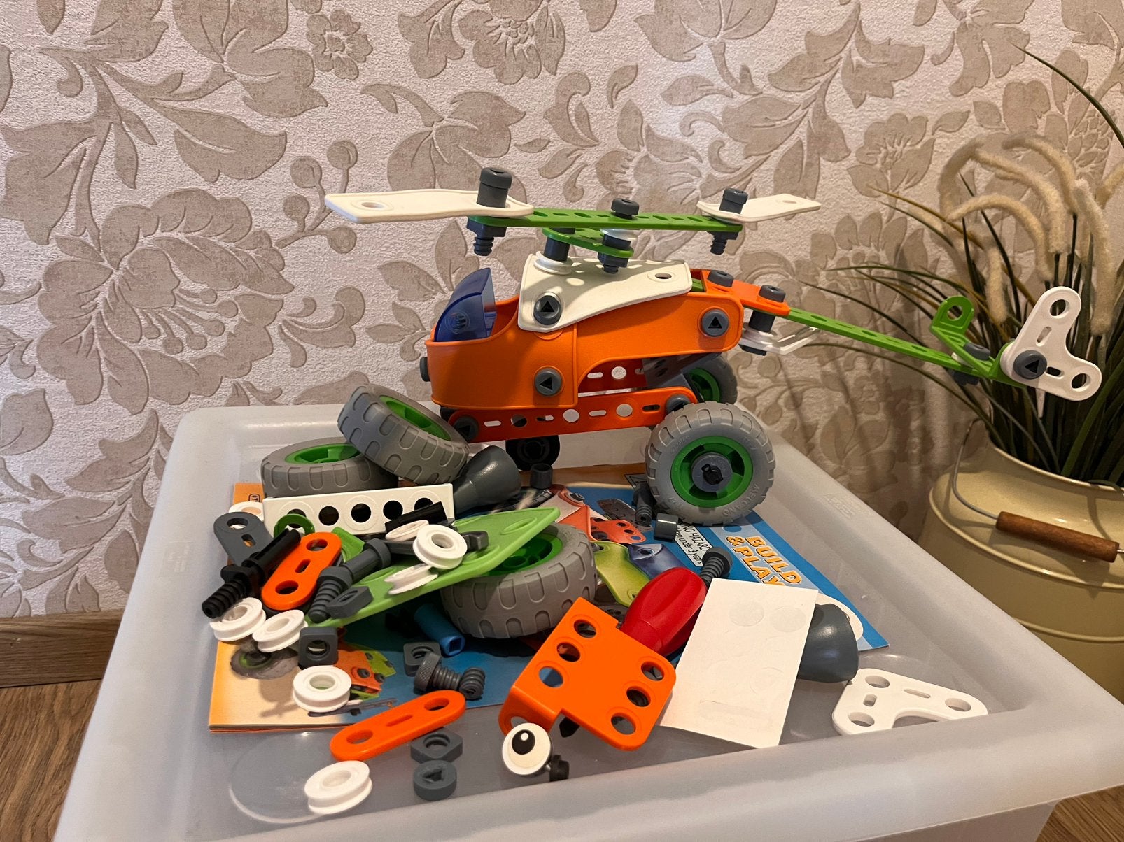 Meccano helicopter, Kinderen en Baby's, Ophalen, Zo goed als nieuw