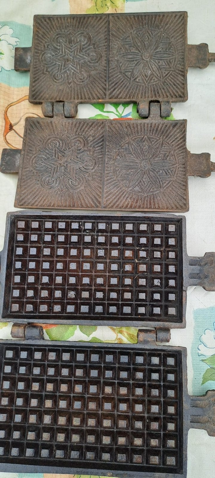 2 Antiek wafelijzers, Antiek en Kunst, Ophalen