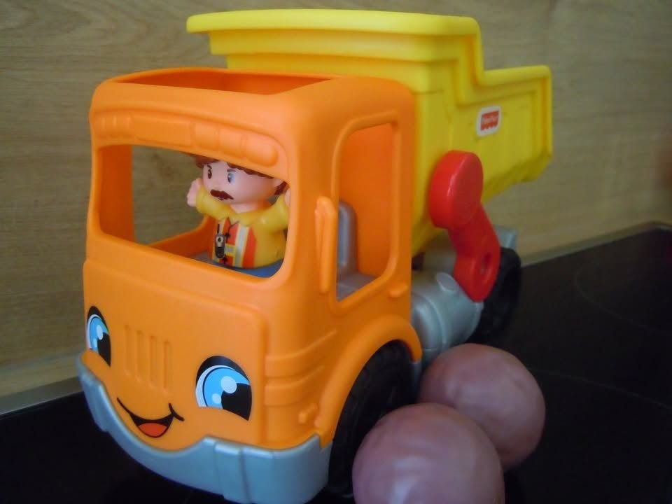Fisher-Price kiepwagen (ALS NIEUW), Ophalen, Zo goed als nieuw, Auto of Voertuig, Met geluid