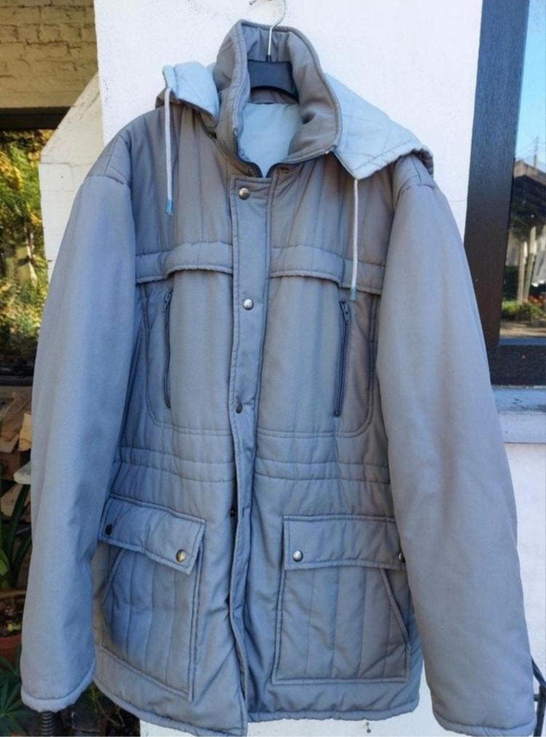 Anorak homme, capuche amovible, Vêtements | Hommes, Enlèvement, Porté, Gris