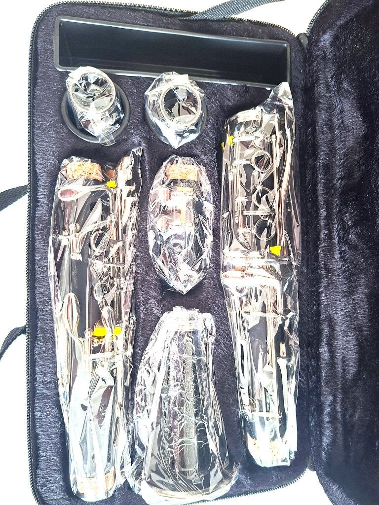 *PERFECTE STAAT* Bes-klarinet + koffer + toebehoren, Bes-klarinet, Overige materialen, Nieuw, Ophalen of Verzenden