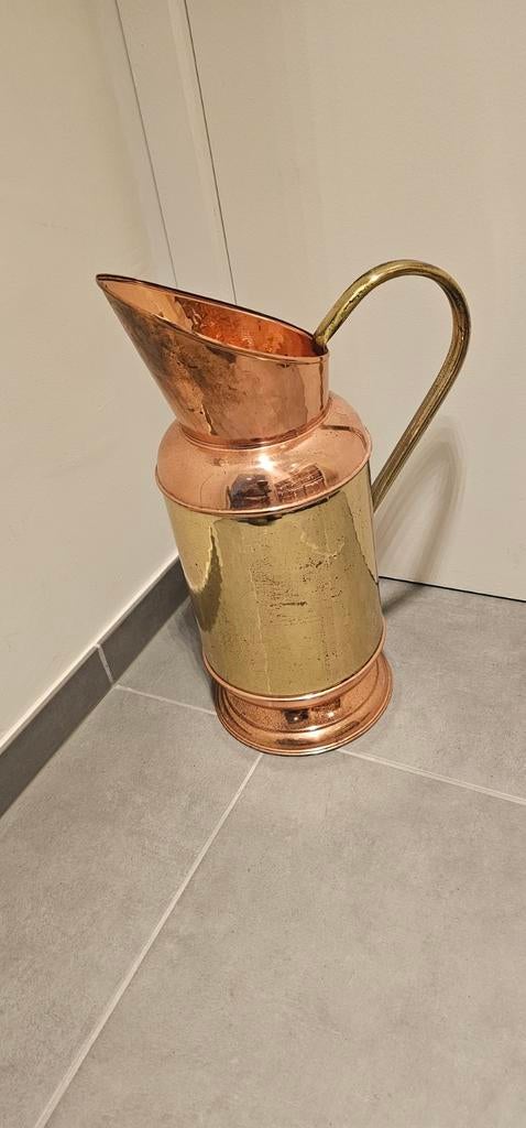 Antieke, vintage grote koperen parapluhouder, Ophalen of Verzenden