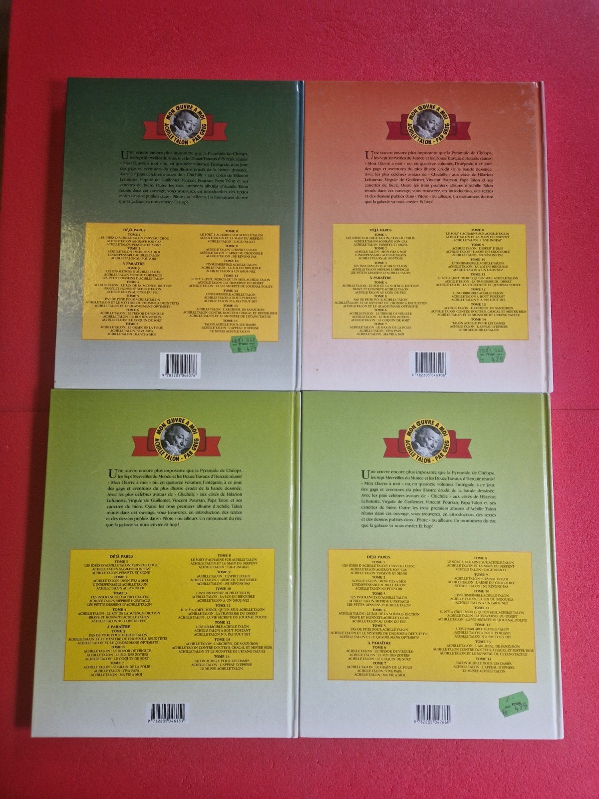 lot de 4 bd Achille talon intégral 2 à 5, Enlèvement ou Envoi