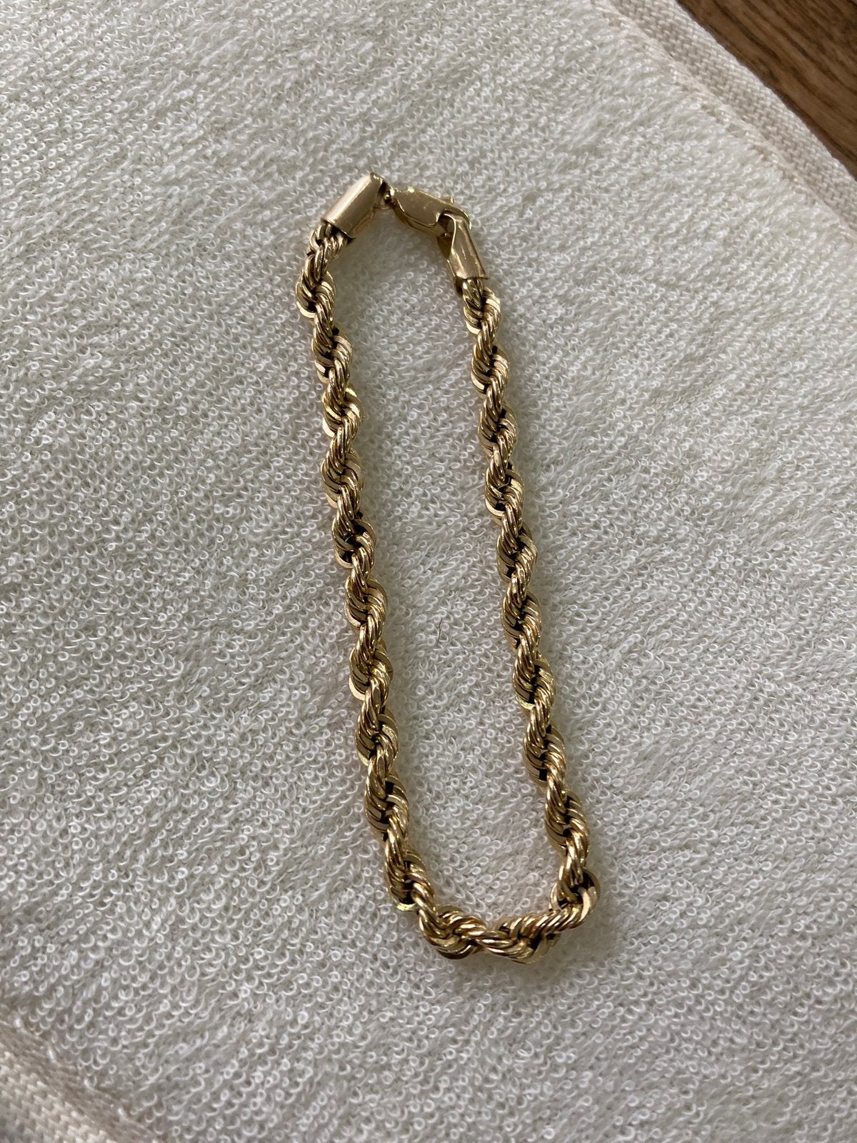 Bracelet en or 14k, Handtassen en Accessoires, Armbanden, Ophalen of Verzenden, Gebruikt, Goud, Goud