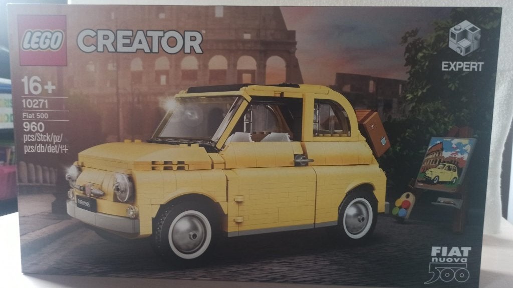 Lego 10271 Fiat 500, Ophalen, Inclusief instructies, Lego, Zo goed als nieuw