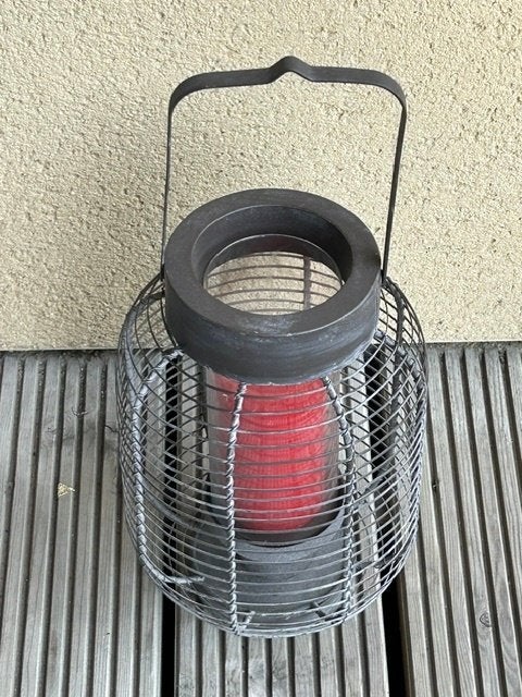 Kaarsenhouder/windlicht, Ophalen, Zo goed als nieuw, Metaal, 30 cm