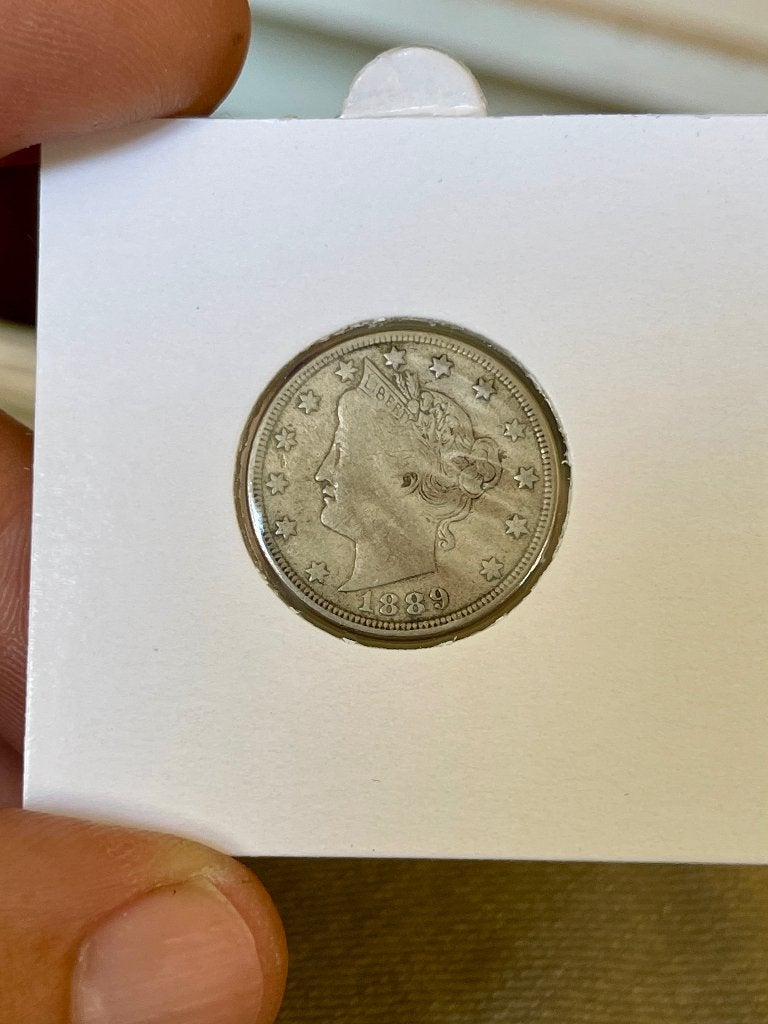 États-Unis 5 cents 1889, Timbres & Monnaies, Monnaies | Europe | Monnaies non-euro, Monnaie en vrac, Enlèvement