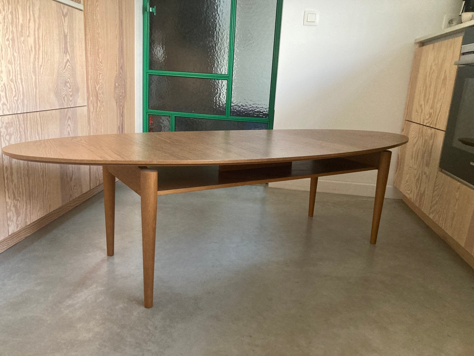IKEA STOCKHOLM Salontafel Walnootfineer (180x59), Ophalen, Zo goed als nieuw