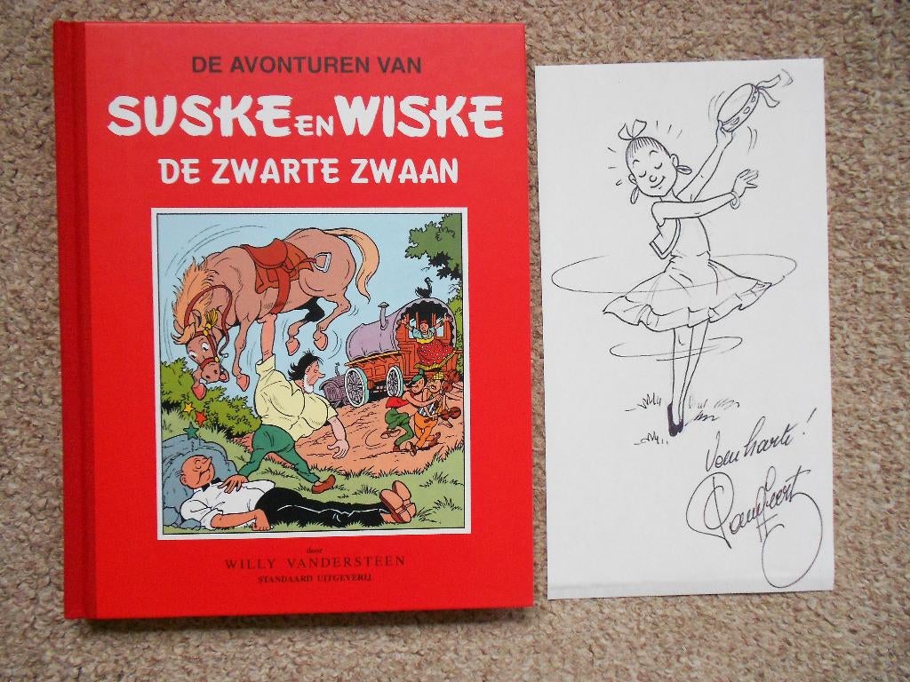 Suske en Wiske 38 -De Zwarte Zwaan -Klassiek+tek Paul Geerts, Willy Vandersteen, Eén stripboek, Nieuw, Ophalen of Verzenden