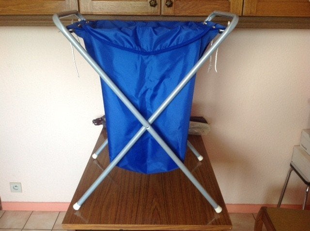 Waszak of linnenzak opvouwbaar blauw nieuw, Enlèvement, Neuf, Bleu, Accessoire de douche