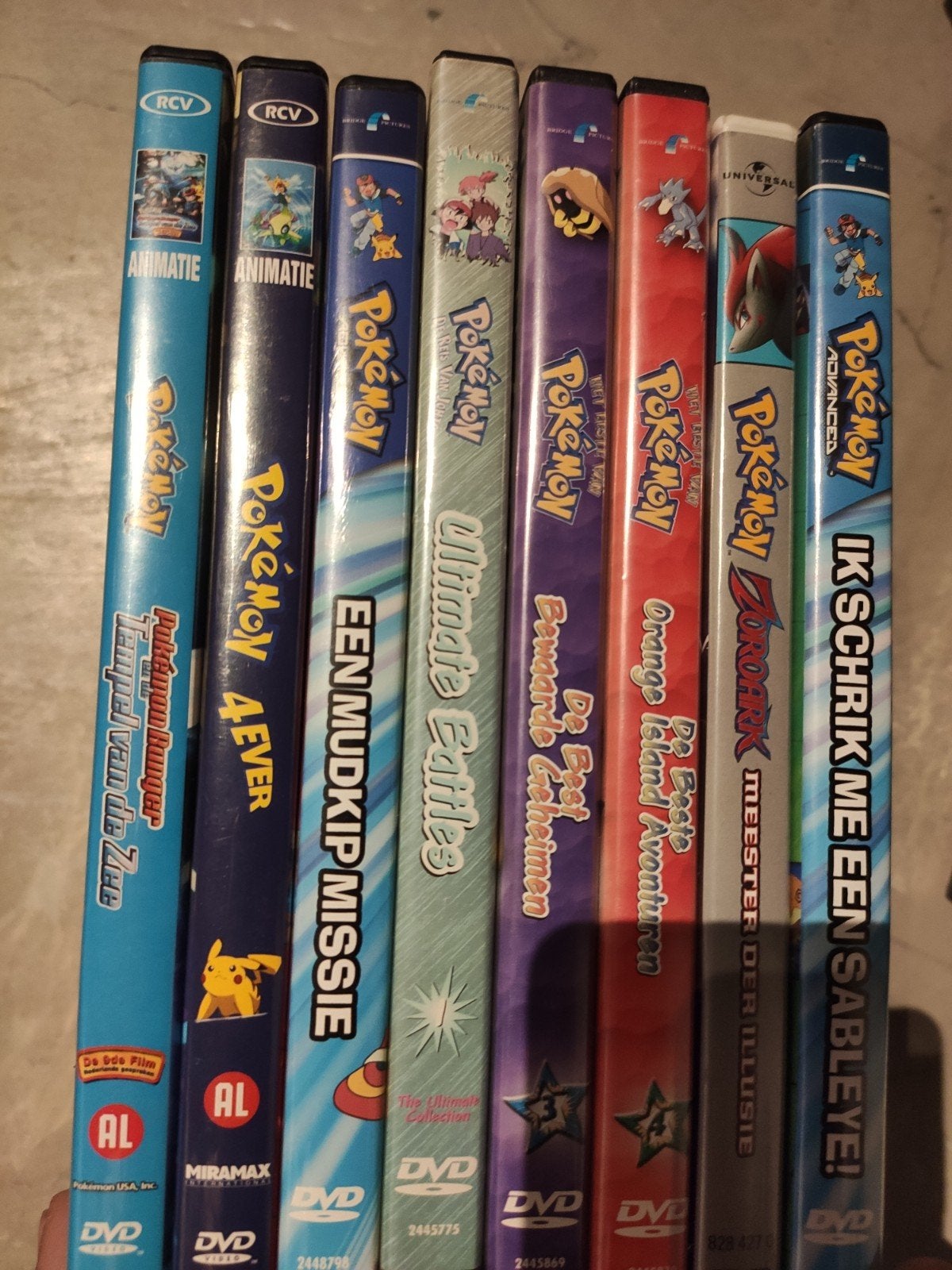 8 pokemon dvds, Cd's en Dvd's, Ophalen of Verzenden