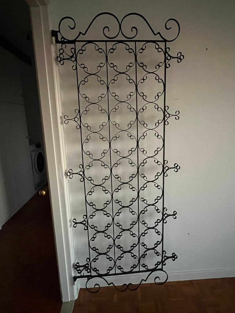 Smeedijzeren deurrooster / sierhekwerk, Ophalen, 80 tot 100 cm, Binnendeur, Minder dan 200 cm