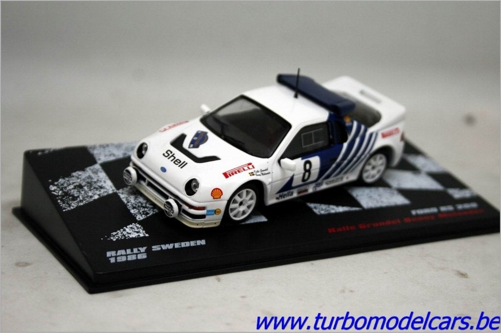 Ford RS 200 rally sweden 1986 1/43 Altaya, Ophalen of Verzenden, Nieuw, Auto, Overige merken