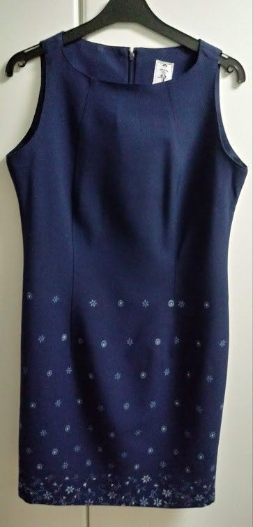 Getailleerde blauwe jurk met bloemenprint, S, Kleding | Dames, Jurken, Ophalen of Verzenden, Zo goed als nieuw
