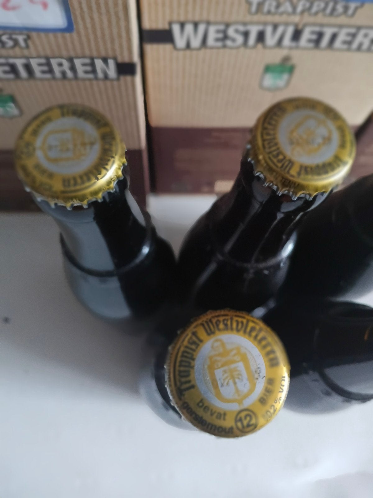 5 flesjes trappist Westvleteren 12, Collections, Enlèvement, Bouteille(s), Autres marques