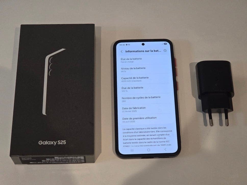 Samsung Galaxy S25 256Go - Encore 1 an de garantie - Complet, Télécoms, Enlèvement ou Envoi