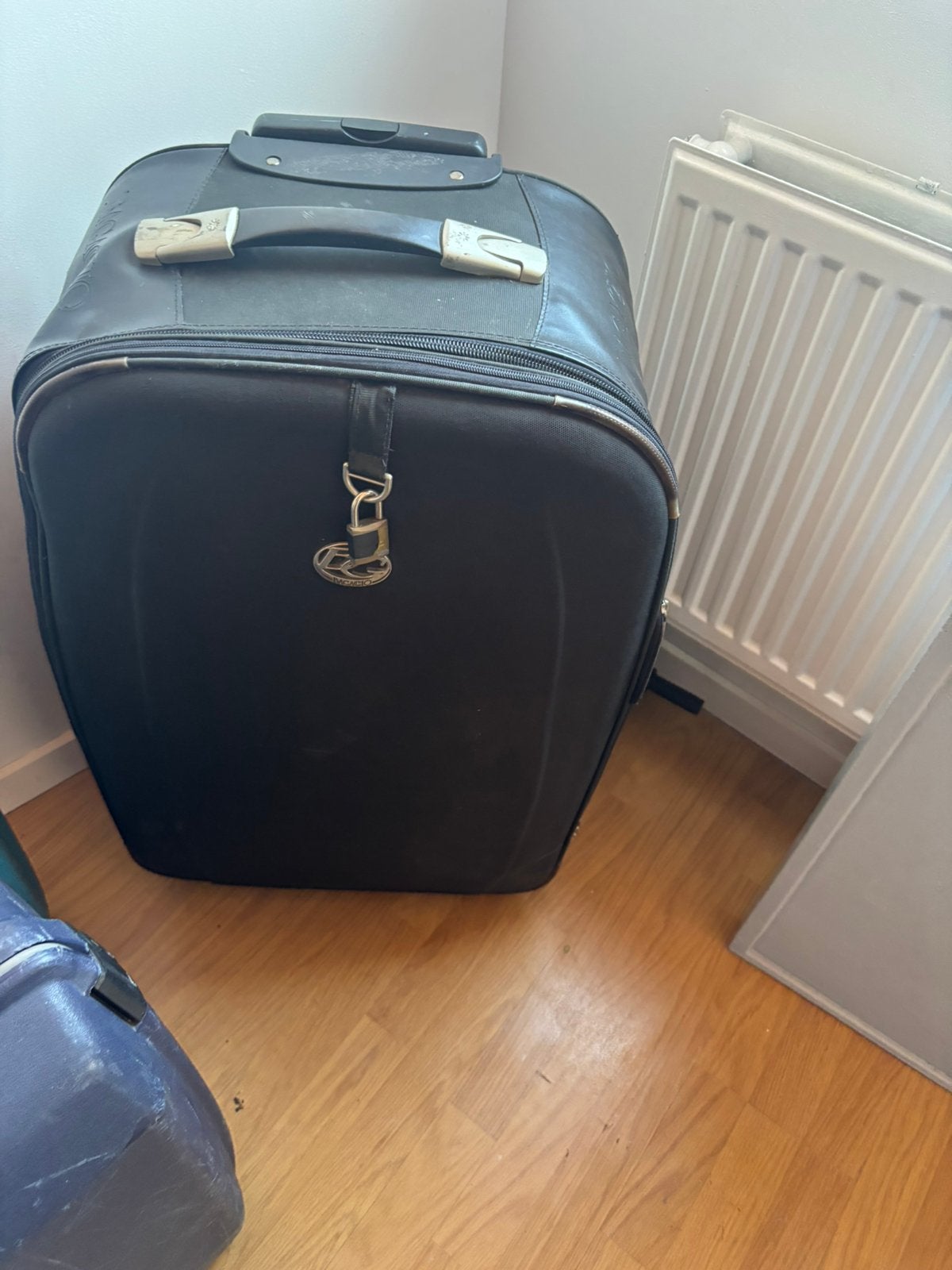 Valise noire souple à roulettes (Bagaglio), Enlèvement, Comme neuf, Roulettes
